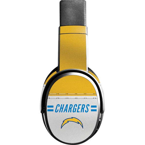 NFL Los Angeles Chargers White Striped Skullcandy Crusher Wireless Skin