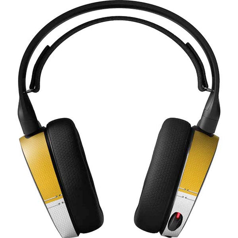 NFL Los Angeles Chargers White Striped SteelSeries Arctis 3 Skin