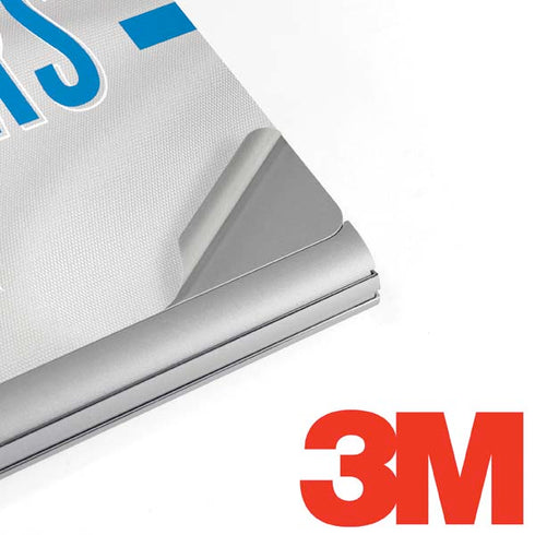 NFL Los Angeles Chargers White Striped Surface Book 2 15in Skin