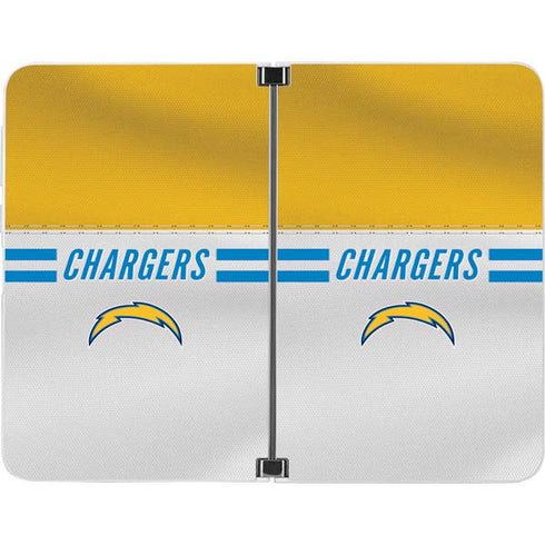 NFL Los Angeles Chargers White Striped Surface Duo Skin
