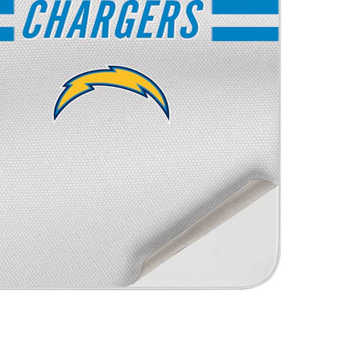 NFL Los Angeles Chargers White Striped Surface Duo Skin