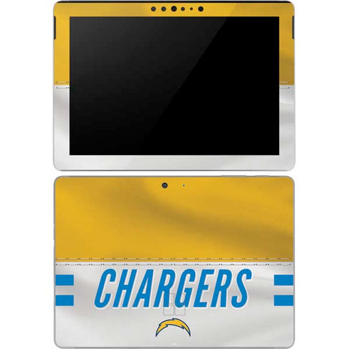 NFL Los Angeles Chargers White Striped Surface Go Skin
