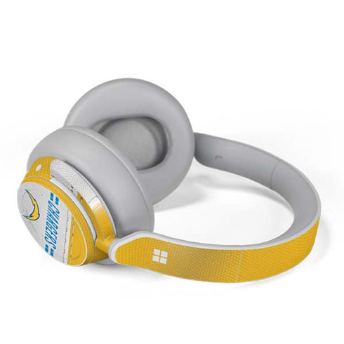 NFL Los Angeles Chargers White Striped Surface Headphones Skin