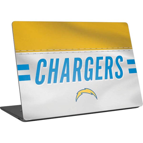 NFL Los Angeles Chargers White Striped Surface Laptop 4 15in Skin