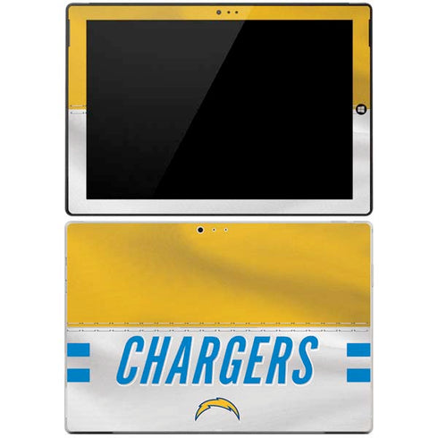 NFL Los Angeles Chargers White Striped Surface Pro 3 Skin