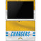 NFL Los Angeles Chargers White Striped Surface Pro 6 Skin
