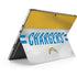 NFL Los Angeles Chargers White Striped Surface Pro 8 Skin