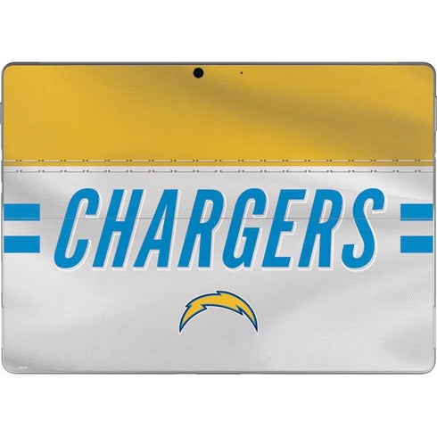 NFL Los Angeles Chargers White Striped Surface Pro 9 Skin