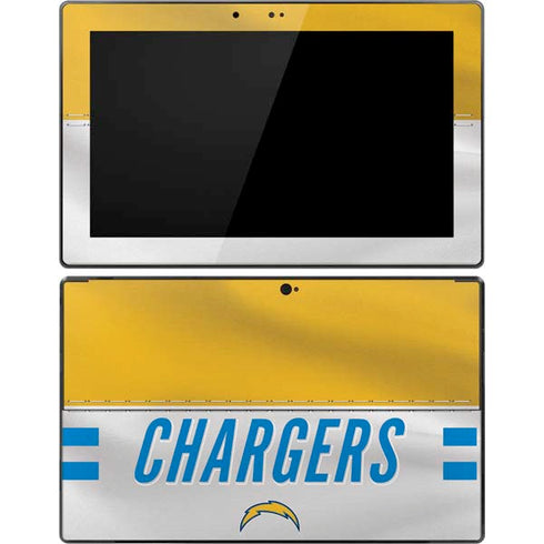 NFL Los Angeles Chargers White Striped Surface Pro Tablet Skin