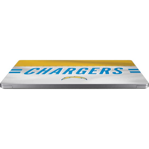 NFL Los Angeles Chargers White Striped Universal Laptop 11in (8.8 x 6.2in) Skin