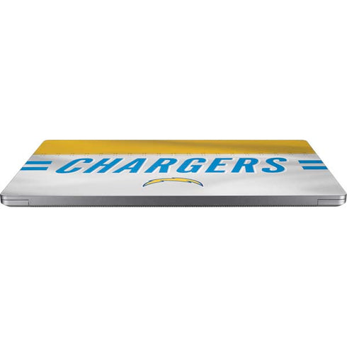 NFL Los Angeles Chargers White Striped Universal Laptop 14in (11.4 x 8.2in) Skin