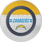 NFL Los Angeles Chargers White Striped Wireless Charger Skin