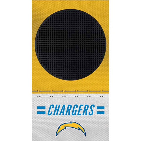 NFL Los Angeles Chargers White Striped Xbox Series S Skins