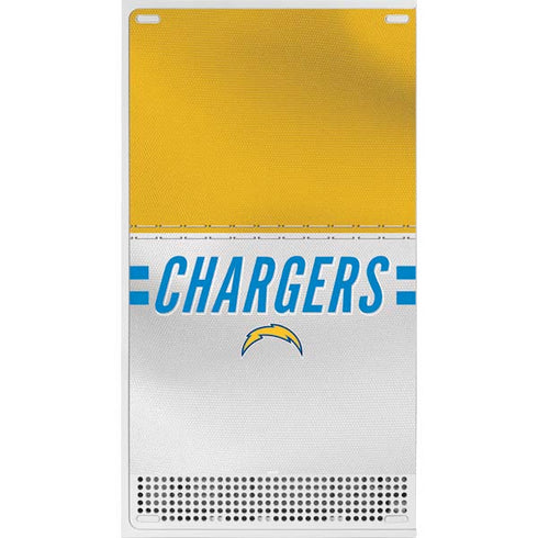 NFL Los Angeles Chargers White Striped Xbox Series S Skins