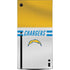 NFL Los Angeles Chargers White Striped Xbox Series X Console Skin
