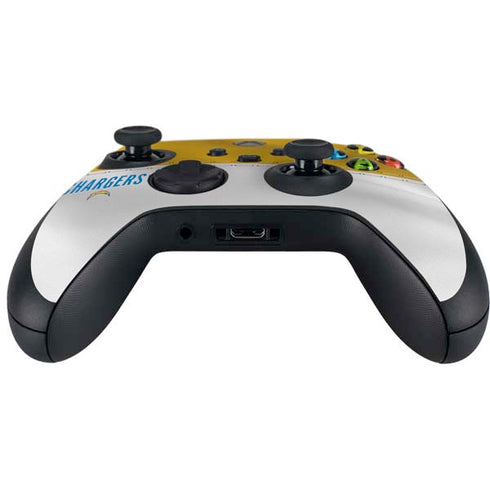 NFL Los Angeles Chargers White Striped Xbox Series X Controller Skin