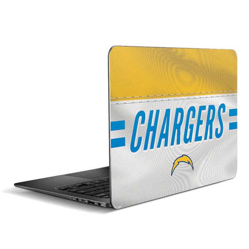 NFL Los Angeles Chargers White Striped Zenbook UX305FA 13.3in Skin