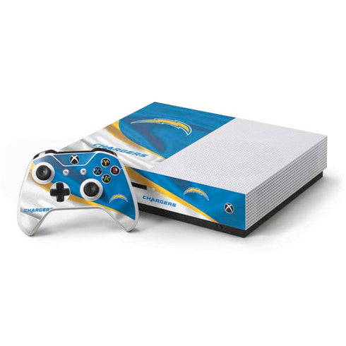 NFL Los Angeles Chargers Xbox One S Console and Controller Bundle Skin