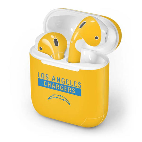 NFL Los Angeles Chargers Yellow Performance Series Apple AirPods Skin