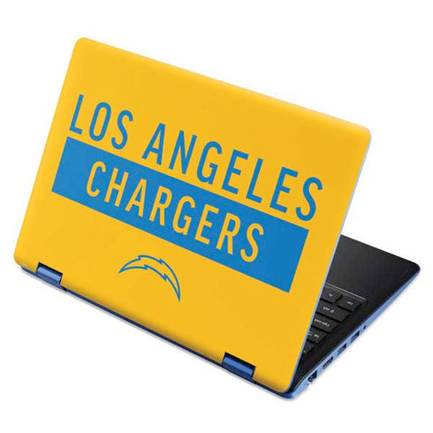 NFL Los Angeles Chargers Yellow Performance Series Aspire R11 11.6in Skin