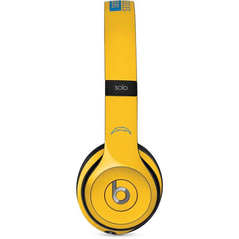 NFL Los Angeles Chargers Yellow Performance Series Beats Solo 2 Wired Skin