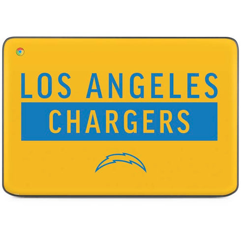 NFL Los Angeles Chargers Yellow Performance Series HP Chromebook Skin