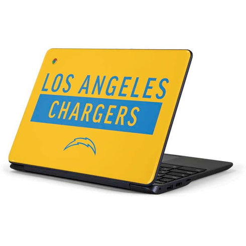 NFL Los Angeles Chargers Yellow Performance Series Samsung Chromebook Skin