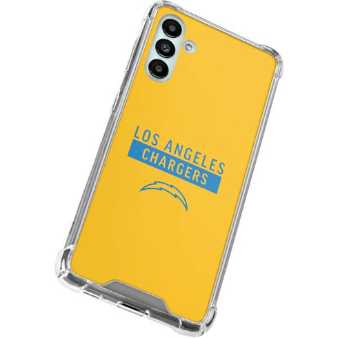 NFL Los Angeles Chargers Yellow Performance Series Galaxy A13 5G Clear Case
