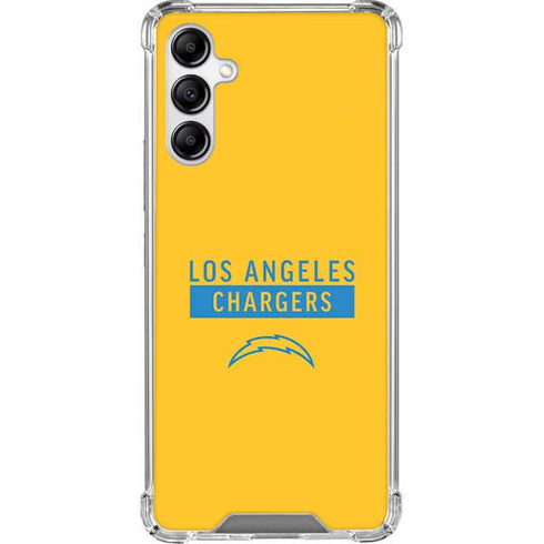NFL Los Angeles Chargers Yellow Performance Series Galaxy A14 5G Clear Case