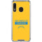 NFL Los Angeles Chargers Yellow Performance Series Galaxy A30 Clear Case