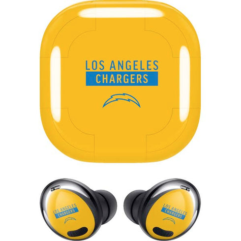 NFL Los Angeles Chargers Yellow Performance Series Galaxy Buds Pro Skin