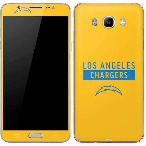 NFL Los Angeles Chargers Yellow Performance Series Galaxy J7 Skin
