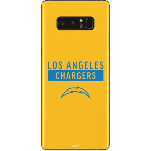 NFL Los Angeles Chargers Yellow Performance Series Galaxy Note 8 Skin