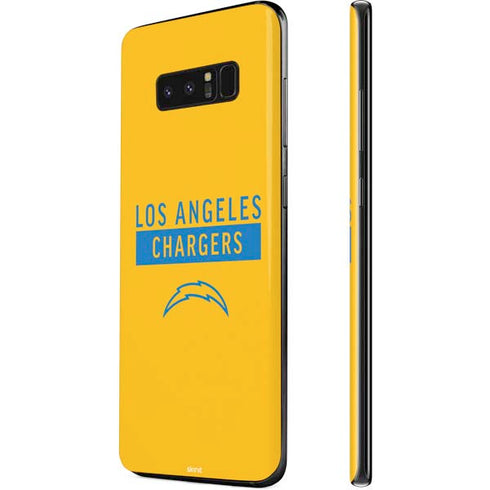 NFL Los Angeles Chargers Yellow Performance Series Galaxy Note 8 Skin