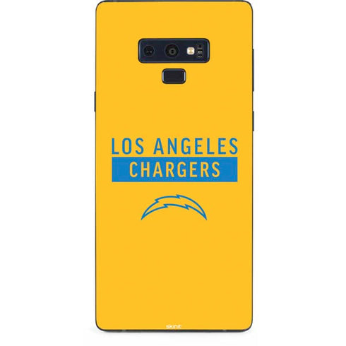 NFL Los Angeles Chargers Yellow Performance Series Galaxy Note 9 Skin
