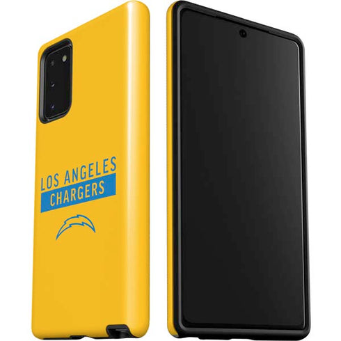 NFL Los Angeles Chargers Yellow Performance Series Galaxy Note20 5G Pro Case