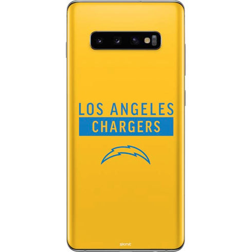NFL Los Angeles Chargers Yellow Performance Series Galaxy S10 Plus Skin