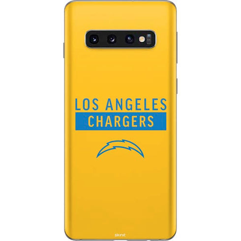 NFL Los Angeles Chargers Yellow Performance Series Galaxy S10 Skin