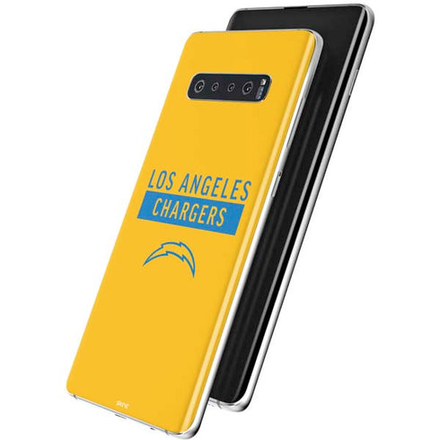 NFL Los Angeles Chargers Yellow Performance Series Galaxy S10 Skin