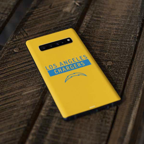NFL Los Angeles Chargers Yellow Performance Series Galaxy S10 Skin
