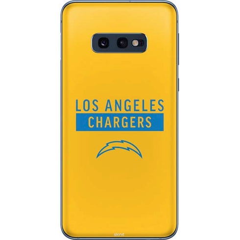 NFL Los Angeles Chargers Yellow Performance Series Galaxy S10e Skin