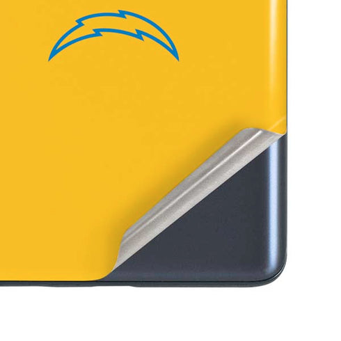 NFL Los Angeles Chargers Yellow Performance Series Galaxy S20 Fan Edition Skin