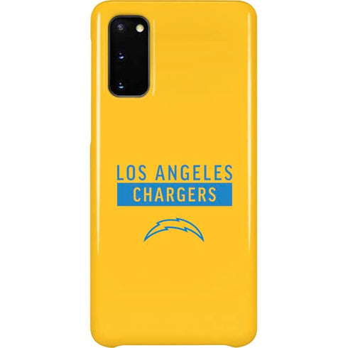 NFL Los Angeles Chargers Yellow Performance Series Galaxy S20 Lite Case