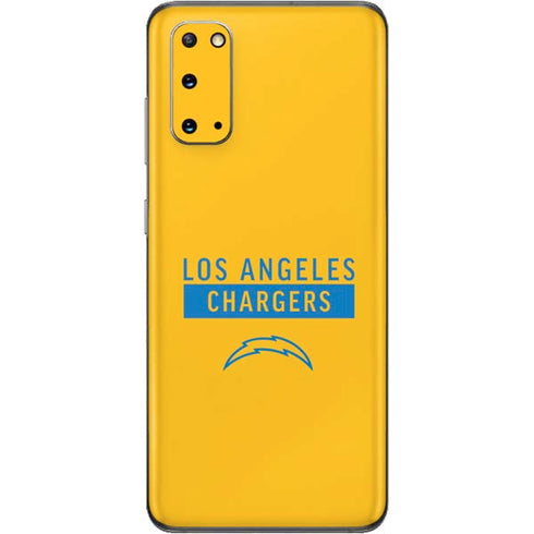 NFL Los Angeles Chargers Yellow Performance Series Galaxy S20 Skin