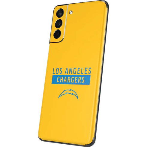 NFL Los Angeles Chargers Yellow Performance Series Galaxy S21 5G Skin
