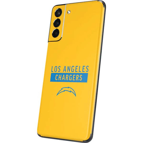 NFL Los Angeles Chargers Yellow Performance Series Galaxy S21 Plus 5G Skin
