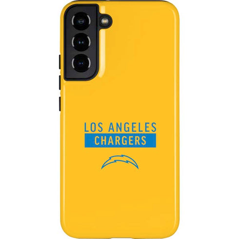 NFL Los Angeles Chargers Yellow Performance Series Galaxy S22 Plus Pro Case
