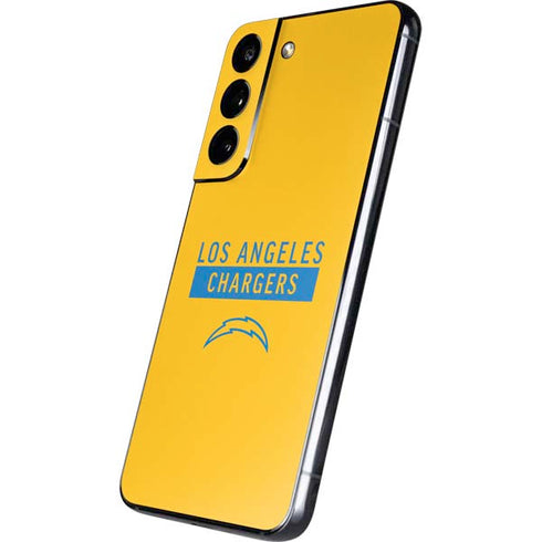 NFL Los Angeles Chargers Yellow Performance Series Galaxy S22 Skin
