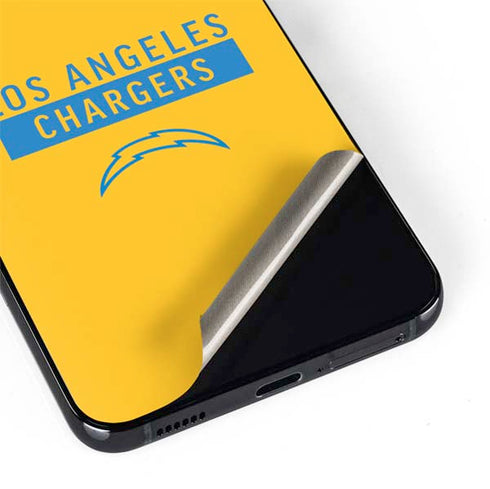 NFL Los Angeles Chargers Yellow Performance Series Galaxy S22 Skin