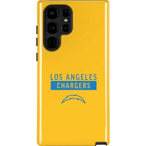 NFL Los Angeles Chargers Yellow Performance Series Galaxy S22 Ultra Pro Case